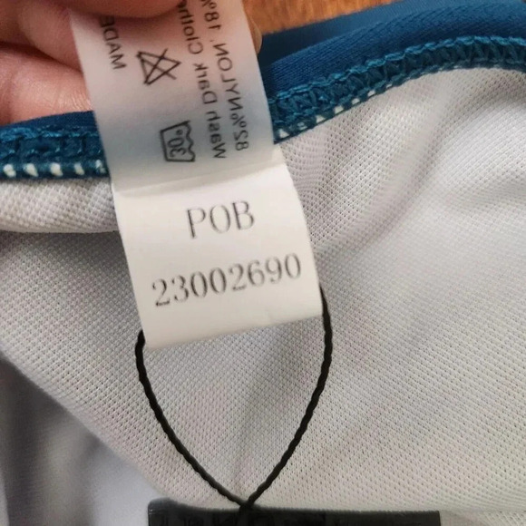 New‎ DACI Swimsuit Ruched Sides Flattering Tummy Control Teal Blue NWT SZ 20W - Picture 9 of 12